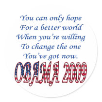 Obama 2009 stickers