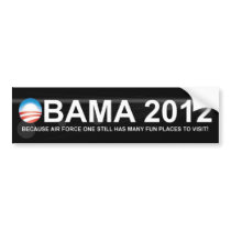 Obama - 2012 - Air Force One Bumper Sticker