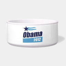 OBAMA 2012 BANNER GRAPHIC- -.png Pet Water Bowl