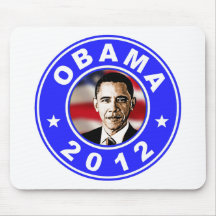 Obama 2012 - Blue Mouse Pads