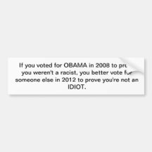 Obama 2012 bumper stickers