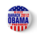 OBAMA 2012 PINBACK BUTTON