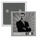 Obama 2012 Campaign Button - Barack Star
