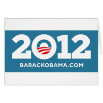 Obama 2012 card