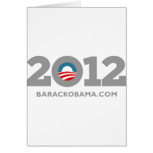 Obama 2012 card