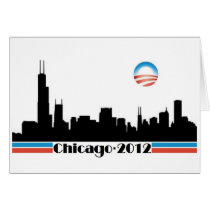 Obama 2012 - Chicago Skyline Cards