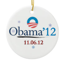 Obama 2012 Christmas Ornament ornaments