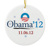 Obama 2012 Commemorative Christmas Ornament ornaments