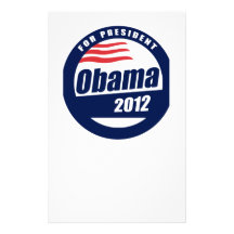 Obama 2012 customized stationery
