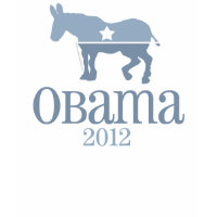 Obama 2012 Cute Blue Donkey zazzle_shirt