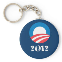 OBAMA 2012 DISTRESSED KEYCHAIN