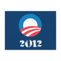 OBAMA 2012 DISTRESSED POST CARDS
