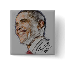 Obama 2012 Election Button