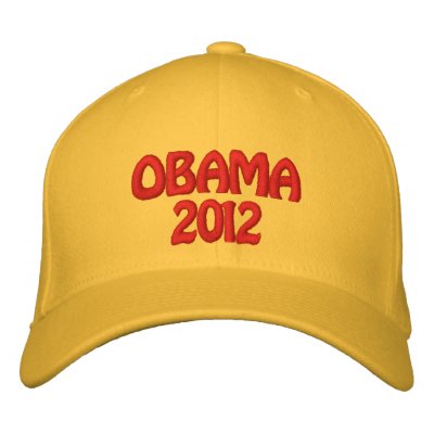 OBAMA 2012 EMBROIDERED HAT by kabconcepts
