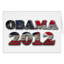 Obama 2012 Flag Card