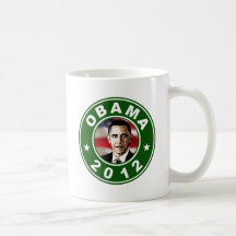 Obama 2012 Green Coffee Mug