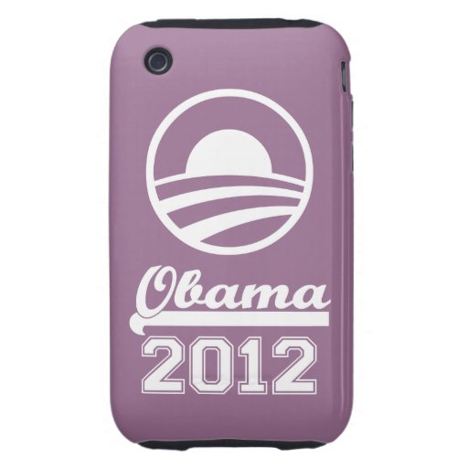 OBAMA 2012 iPhone 3 Tough Case-Mate (purple)