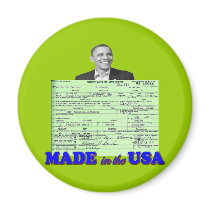 Obama 2012 Made in USA Magnet