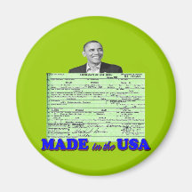 Obama 2012 Made in USA Magnet