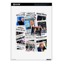 Obama 2012 Newspaper Collage iPad Skin