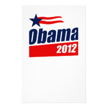Obama 2012 personalized stationery