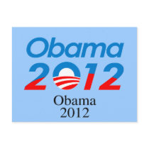 Obama 2012 - postcard