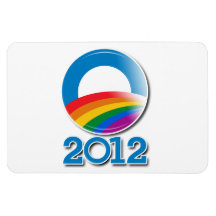 Obama 2012 Pride Button Flexible Magnet