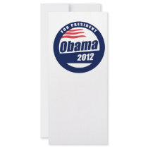 Obama 2012 personalized rack card