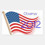Obama 2012 rectangular stickers