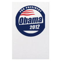 Obama 2012 customized stationery