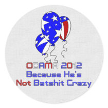 OBAMA 2012 ROUND STICKERS