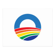 Obama 2012 Support for Gay Marriage Post Card