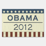 Obama 2012 yard signs