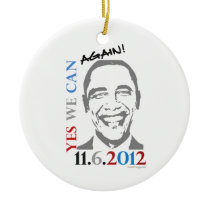 Obama 2012 Yes We Can Again Ornament ornaments