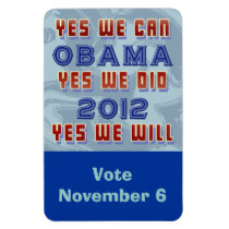 Obama 2012: Yes We Will Flexi Magnet