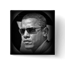 Obama 2 COOL Square Button by Generation_O Obama 2 COOL Square Button