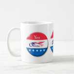 Obama 3 Btn "yes we can" Mug