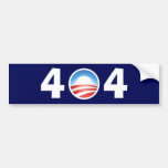 Obama 404 Clueless - File Not Found Bumper Stickers
