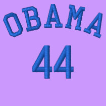 Obama 44 Blue Thread Embroidered Shirt embroidered shirts