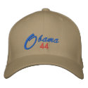 Obama 44 Cap embroidered hats by Stitchbaby Obama 44 Cap embroidered hats