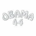 OBAMA 44 Classic Sherpa-lined Zip Hoodie embroidered shirts