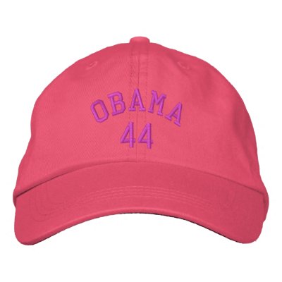 Obama 44 Pink Embroidered Hat