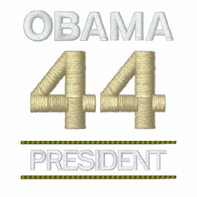 Obama - 44 President - Embroidered Shirt by OutOfLimits