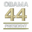 Obama - 44 President - Embroidered Shirt embroidered shirts by OutOfLimits Obama - 44 President - Embroidered Shirt embroidered shirts