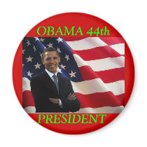 OBAMA 44th PRESIDENT MAGNET by ryaxcorps OBAMA 44th PRESIDENT MAGNET