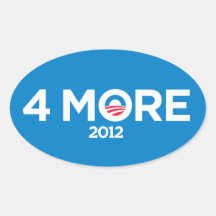 Obama 4 More Years 2012 Stickers