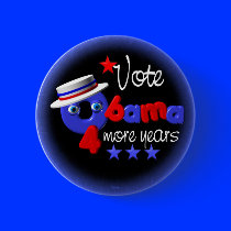 Obama- 4 more years button