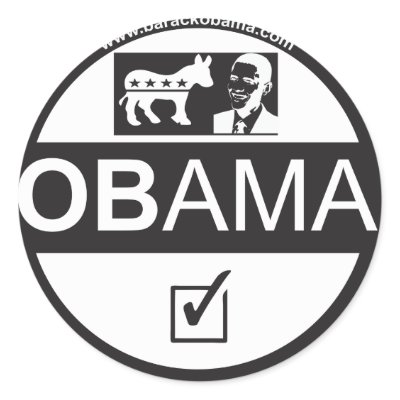 OBAMA 59FIFTY STICKER by JamesVCarroll