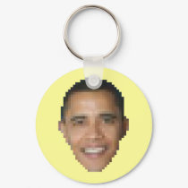 Obama (8-bit) keychains by zkislar Obama (8-bit) keychains