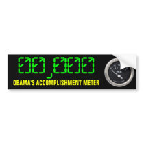 OBAMA ACCOMPLISHMENT METER bumper stickers by THEBUDMAN OBAMA ACCOMPLISHMENT METER bumper stickers
